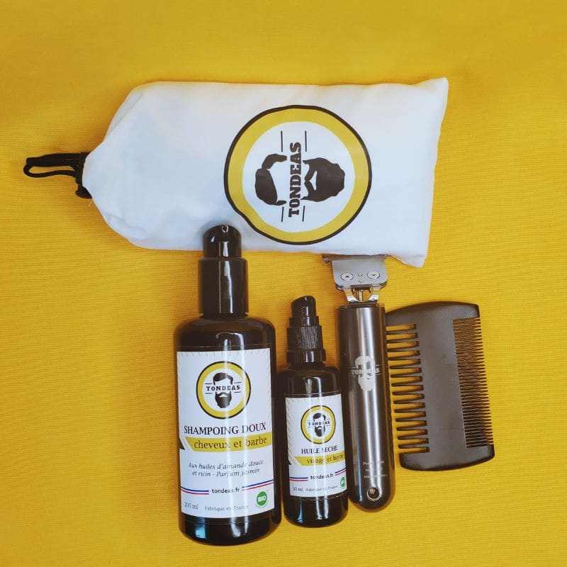 Coffret homme barbe - voyageur / coffret voyage homme 66